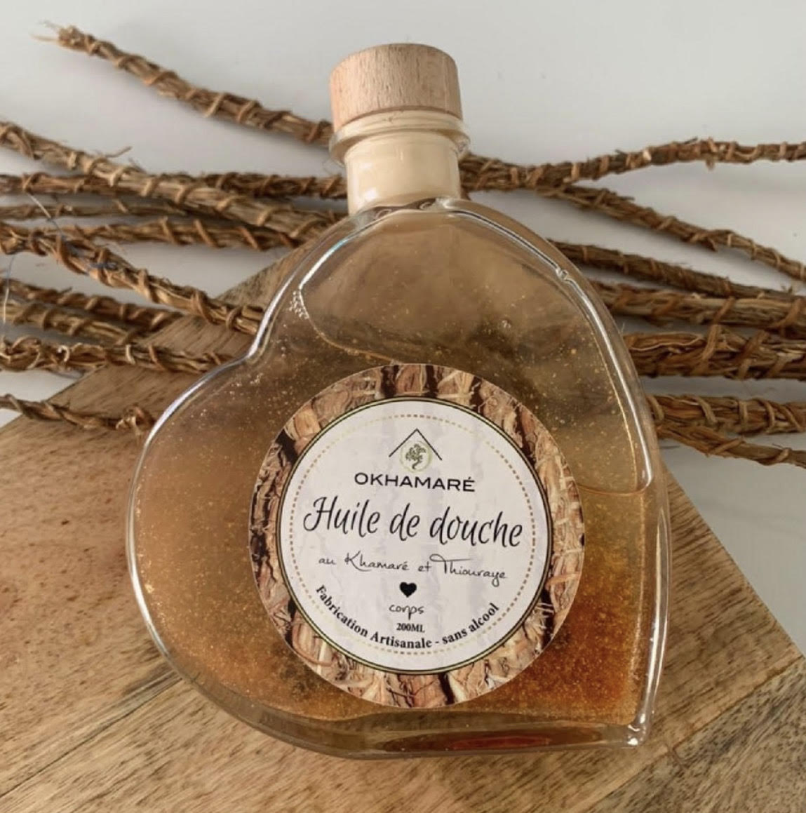 Huile de douche corps au Khamaré et thiouraye