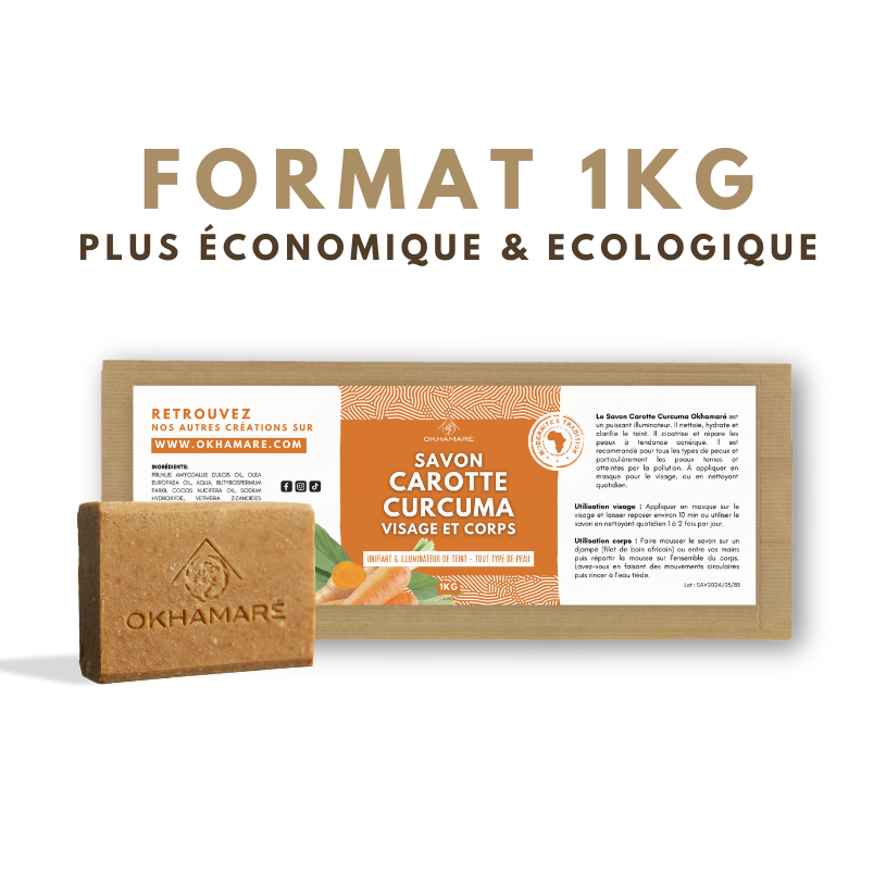 FORMAT 1KG - Savon Carotte Curcuma